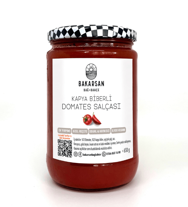 Domates Salçası Kapya Biberli 650 Gr