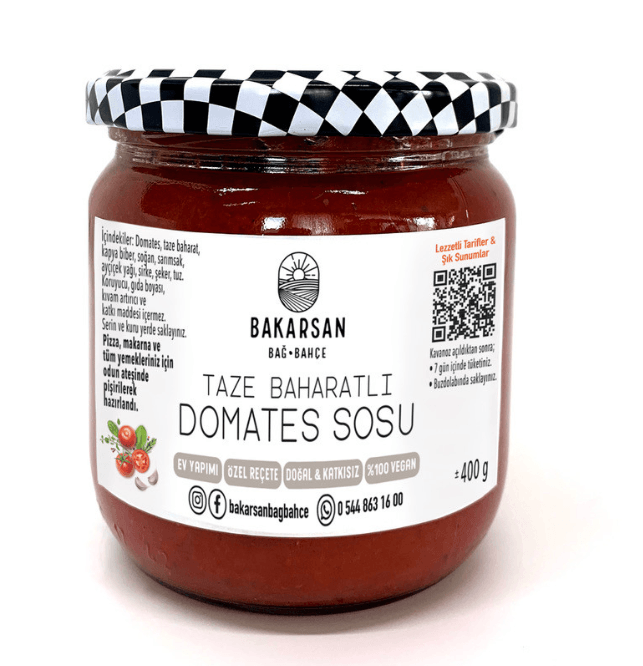 Taze Baharatlı Domates Sosu 400 Gr