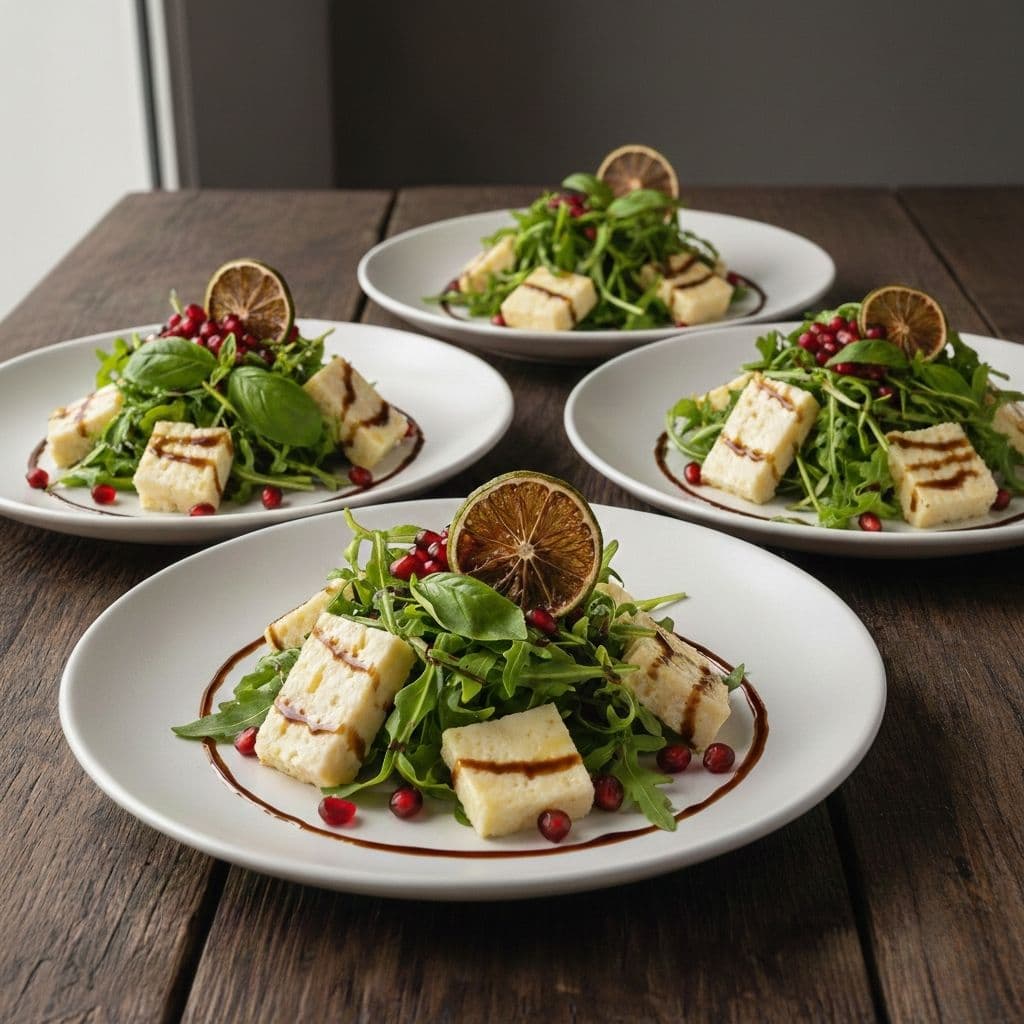 Nar Ekşili ve Lime Aromalı Peynir Salatası