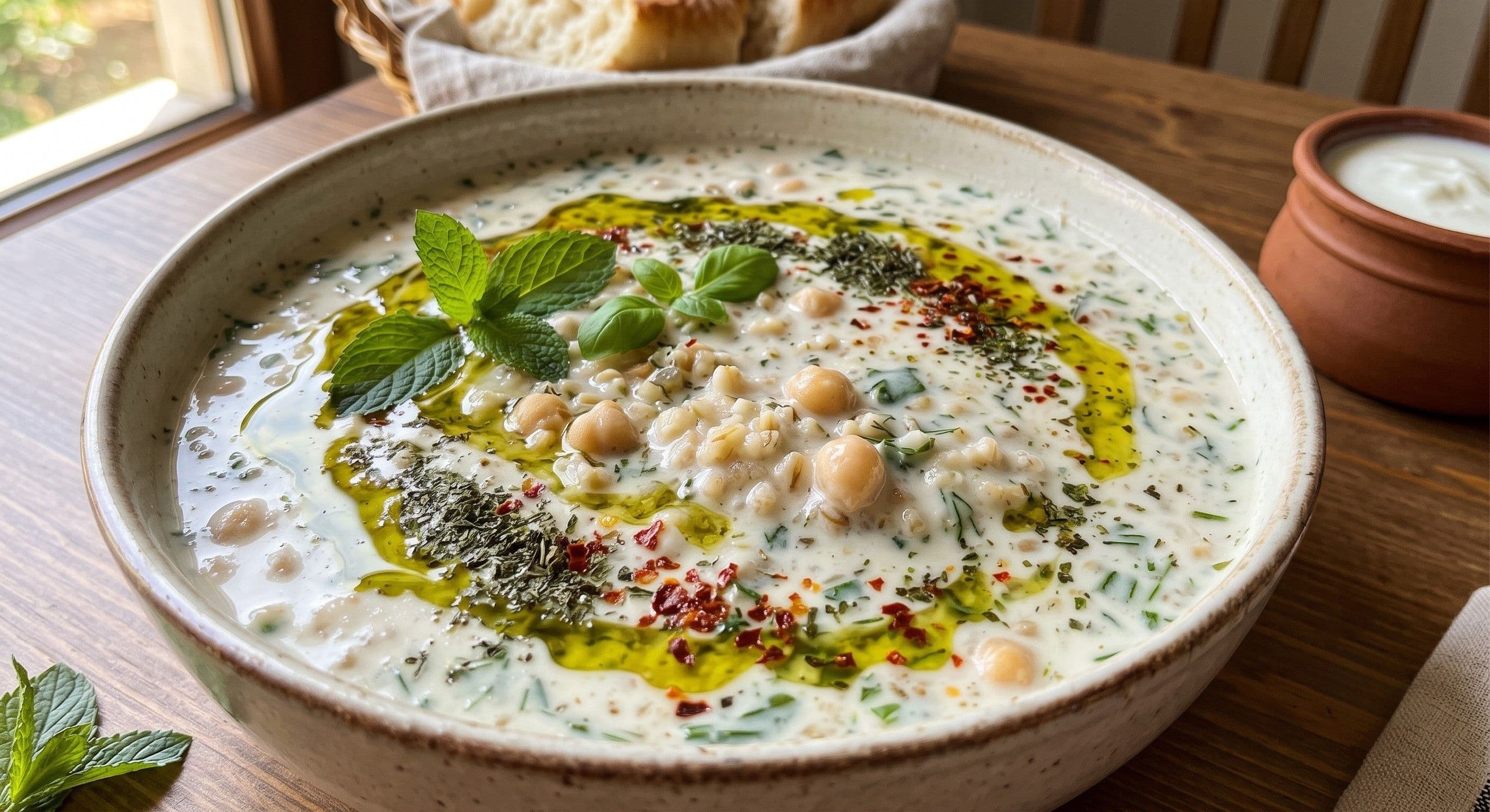 Siyez Bulgurlu Ayran Aşı Çorbası